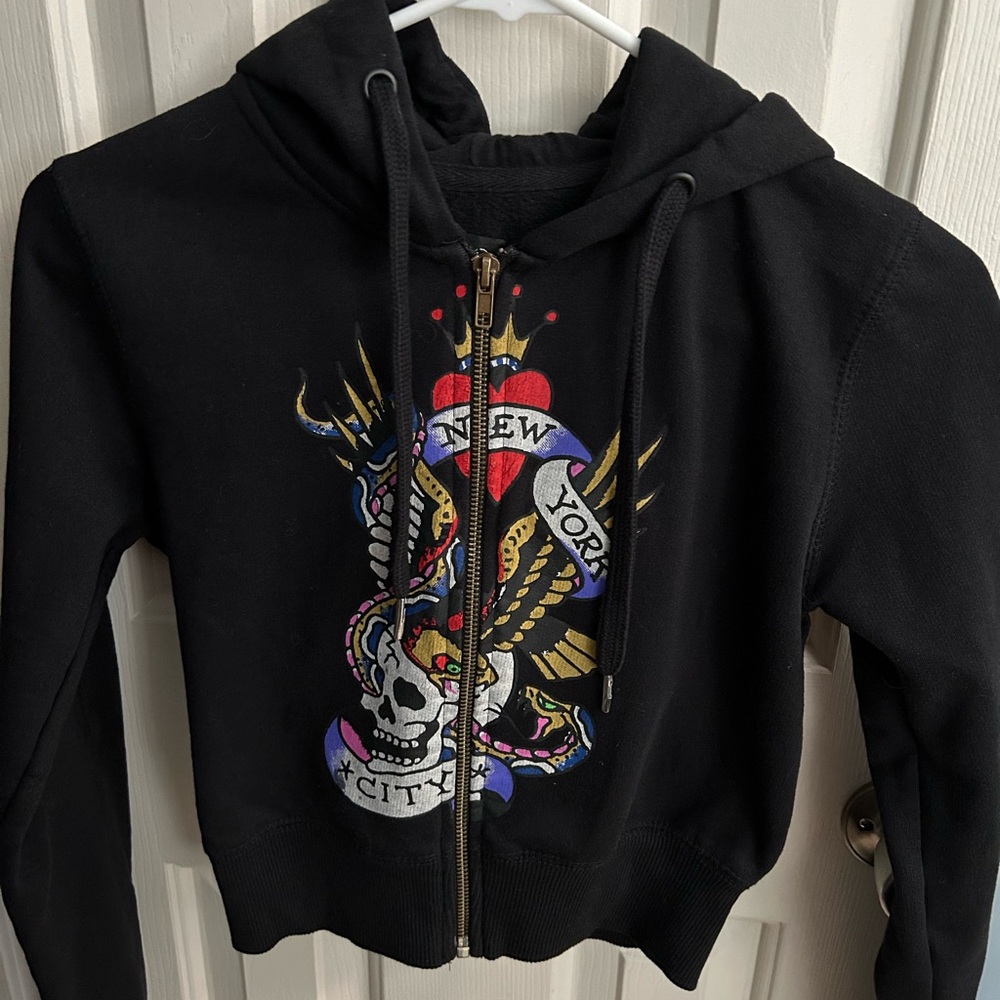 Ed Hardy Cropped Hoodie